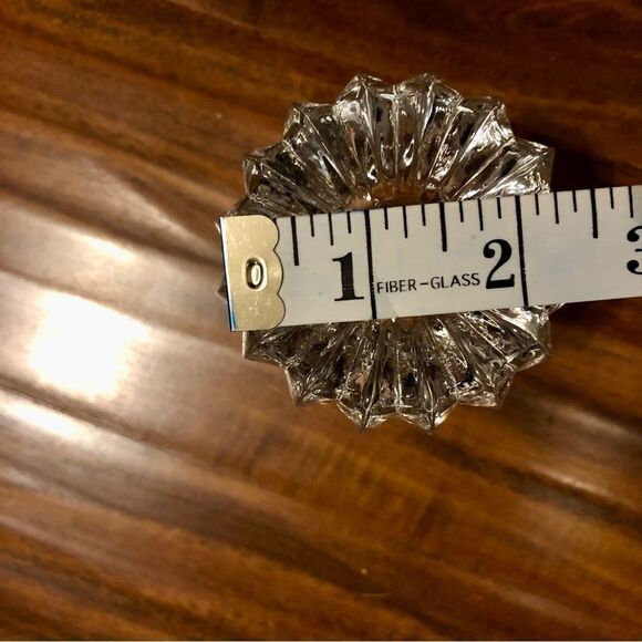 Pair of Glass Shabbat Candle Holders - Picture 8 of 10